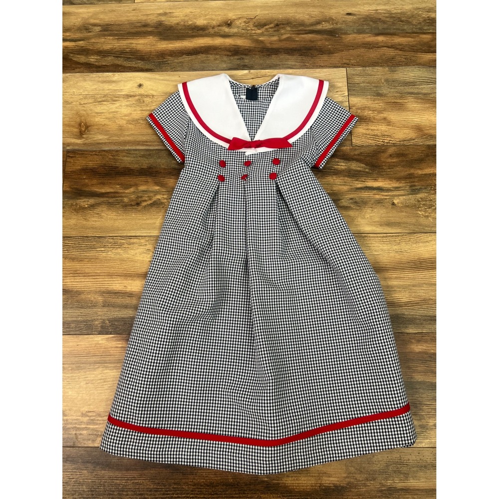 Vintage Bonnie Jean girls‎ nautical dress size 6X